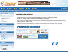 Tablet Screenshot of contestcanada.com
